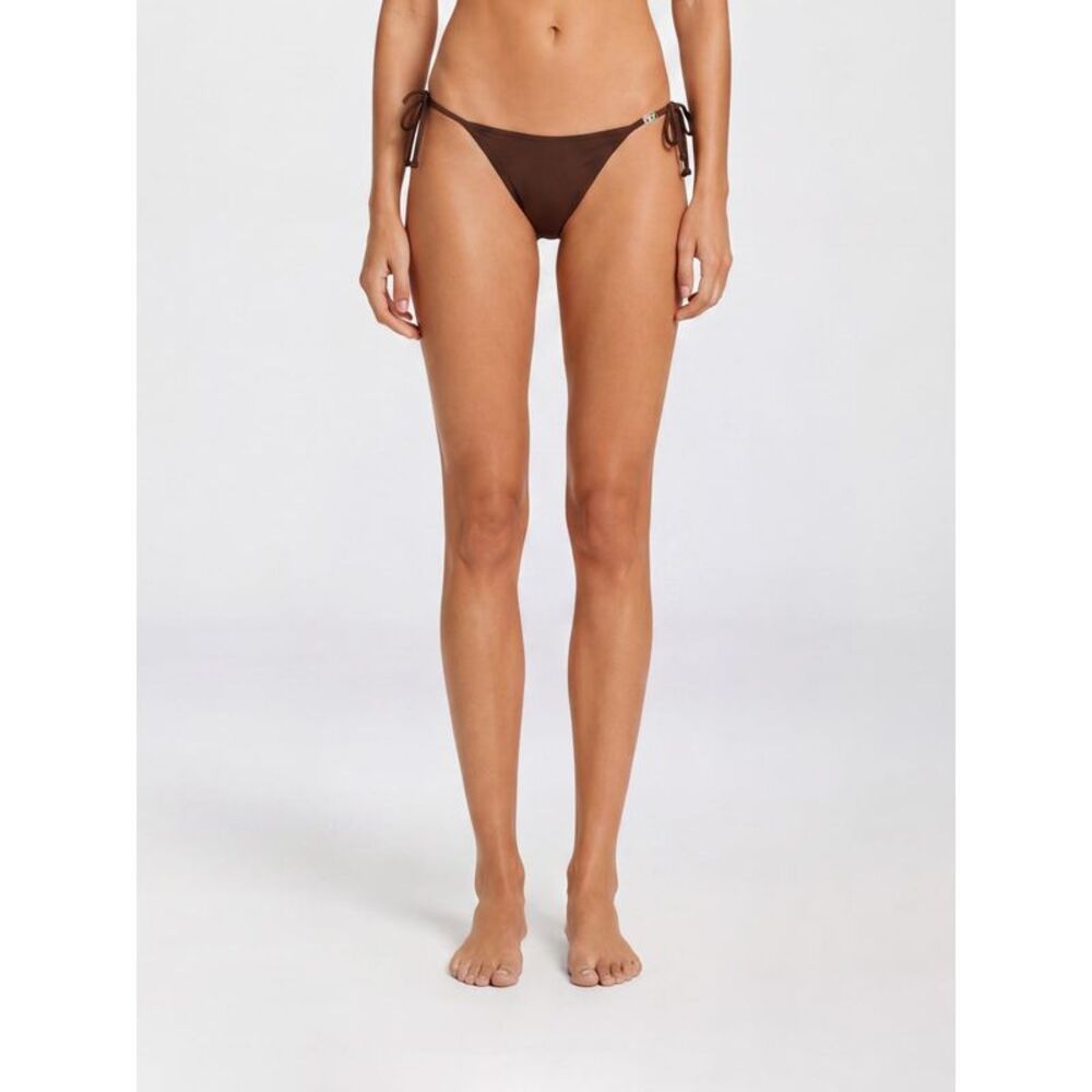 Diesel Women Diesel Slim Fit Polyamide Bikini Bottoms With Adjustable Side Ties